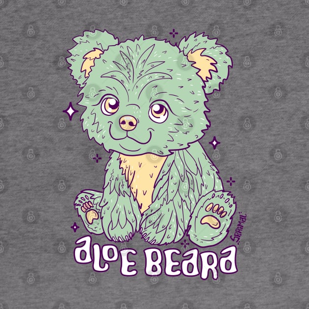 Aloe Beara - Whimsical Aloe Vera Bear Illustration by SPIRIMAL